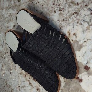 1. State Licha Black Woven Mules size 11
